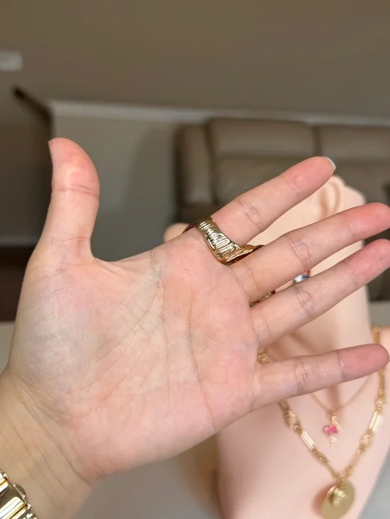 Gold Floral Statement Ring - Picture 7 of 14